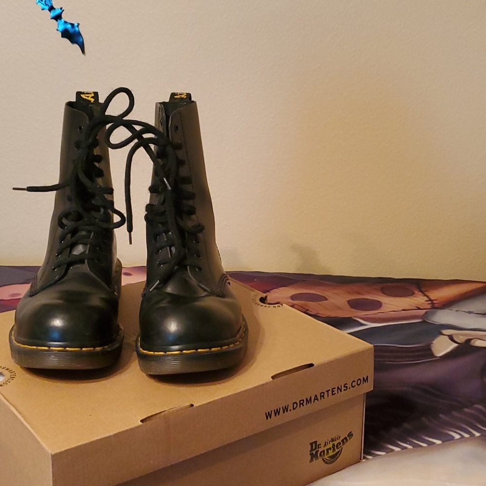 Steel toe Doc Martens
